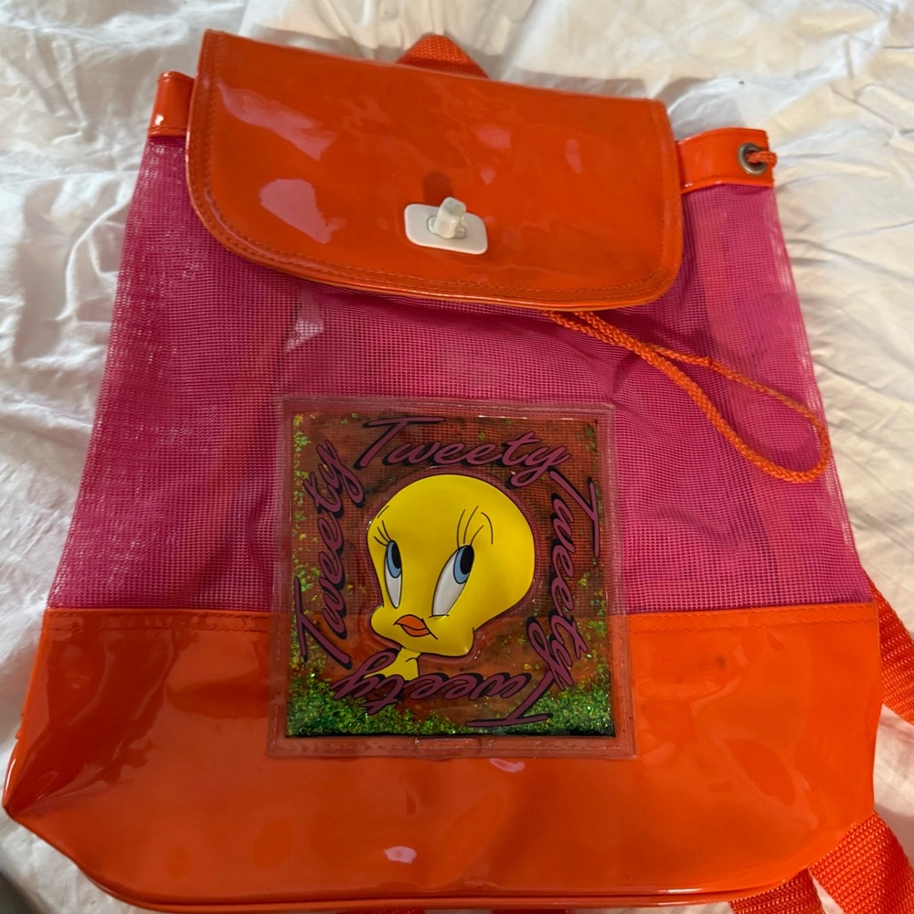 Vintage Tweety Bird mesh backpack